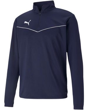 PUMA Fleecepullover Trainingstop teamRISE 1/4 Zip Top 657394 - Blau