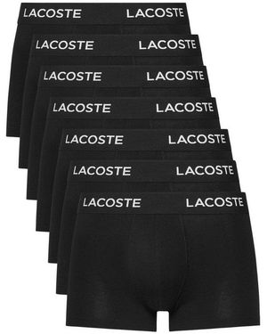 Lacoste Boxershorts Stretchcotton Trunk Boxershorts Herren (7Er Pack) - Schwarz