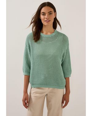Cecil Strickpullover Grobstrick - Grün