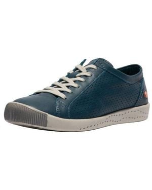 Softinos Sneaker Glattleder Sneaker - Blau