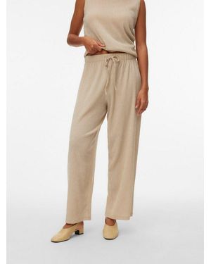 Vero Moda Schlupfhose Vmluna Mw Ballon Pant Jrs Noos Materialmix - Natur