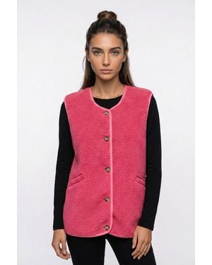 ONLY Plüschweste Onlbaby Life Teddy Vest Pnt Cs Kunstfaser - Pink