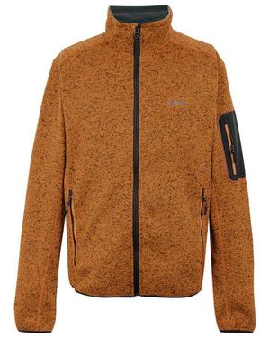 Regatta Fleecejacke Newhill Herren Strickjacke, Übergangsjacke, Sweatjacke, Outdoorjacke, Wanderjacke - Braun