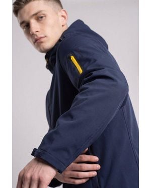 Icepeak Softshelljacke H Softshelljacke Brinsmade Mit Hochschließendem Kragen, Aus Wärmendem Softshell-Material - Blau
