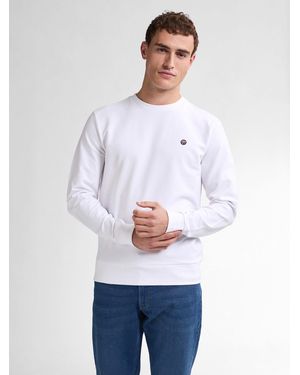 Petrol Industries Sweatshirt Sweater mit Logo Seaviewpark - Weiß
