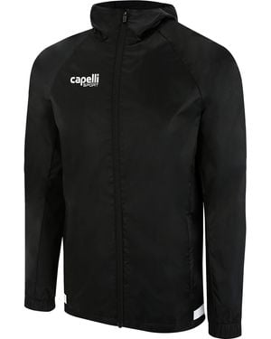 Capelli Sport Funktionsjacke mit seitlichen kontrastreichen Bändern - Schwarz