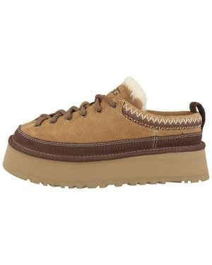 UGG Heritage Lace-Up Damen Slipper Loafer, Mokkasin, Sommerschuhe, Halbschuhe, Schlupfschuhe - Braun