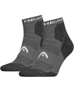 Head Kurzsocken HIKING ALL CLIMATES QUARTER 2P (-, 2 Paar) mit Logostickerei - Schwarz