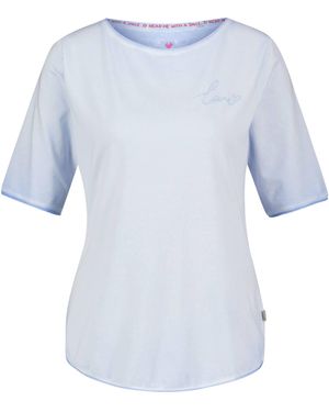LIEBLINGSSTÜCK T-Shirt mit gesticktem Love CANDICEEP (1-tlg) - Blau