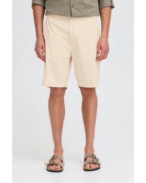 Solid Leinenhose Sdlinus Bequeme Leinenshorts - Natur