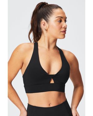 Fabletics Sport-BH OASIS TWIST SPORTS (1-tlg) mit Schlüssellochausschnitt - Schwarz