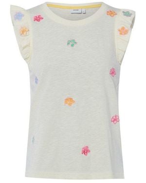 Numph T-Shirt Nunessa - Grau
