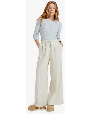 Roxy Strandhose Lekeitio Break Mid Pant Mit Eingrifftaschen, Atmungsaktives Material, Gerade Beinform - Weiß