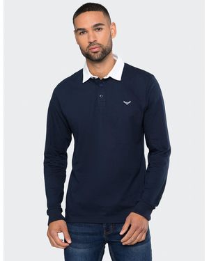 Threadbare Langarmshirt THBSruthan (1-tlg) mit tollem Polokragen - Blau