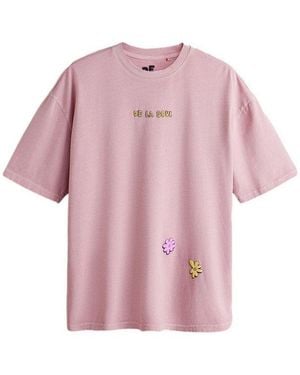 Next T-Shirt Regular Fit Band-T-Shirt Mit Grafik-Print (1-Tlg) - Pink
