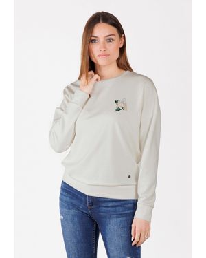 Key Largo Sweater WSW SORRENTO round - Weiß