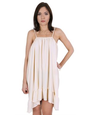 Sarcia.eu Beigefarbenes Sommerkleid mit Rüschen JOHN ZACK XL - Schwarz