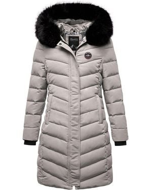 REPUBLIX Winterjacke Aitana Damen Gefütterte Dicke Winter Jacke Mantel Parka Mit Kapuze - Grau