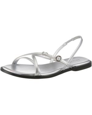 HUGO Amaryl Riemchensandale Sommerschuh, Zehentrenner, Flache Sandalette - Schwarz