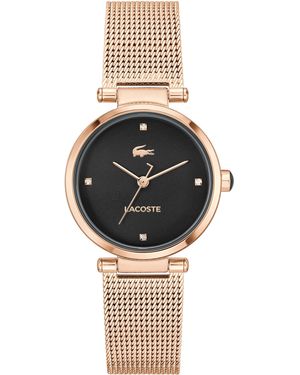 Lacoste Quarzuhr ORBA 2001425, Armbanduhr, uhr, Edelstahlarmband, analog - Schwarz