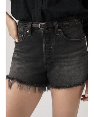Levi's Shorts Die Passform Schmeichelt Kurvigen Figuren - Schwarz
