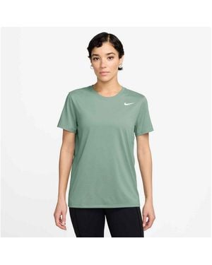 Nike T-Shirt W Nk Df Rlgd Ss Tee Sportlicher Stil, Kurzarm, Für Fitness, Fußball, Yoga Und Laufen - Schwarz