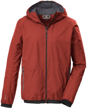 Killtec Funktionsjacke KOS 26 MN JCKT Leichte, wasserdichte, atmungsaktive jacke, verstaubar - Rot