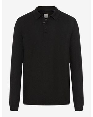 Brax Langarmshirt - Schwarz