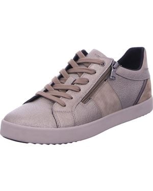 Geox D Blomiee E Sneaker Echtes Leder - Grau