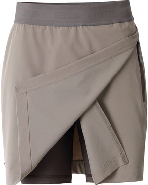 DEPROC Active Skort ALMA CS WOMEN Sportrock, Outdoorrock, Funktionsrock mit elastischem Bund - Grau