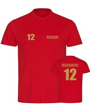 multifanshop T-Shirt Regensburg - Rot