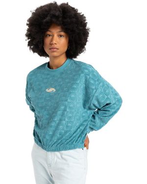 Quiksilver Fleecepullover Tropic Day Sponge - Blau