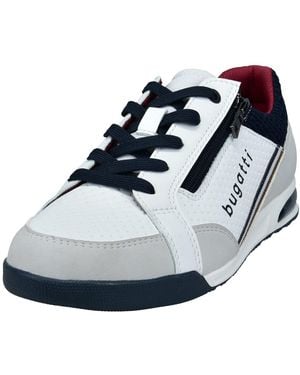 Bugatti Sneaker, Schnürschuh, Halbschuh, Freizeitschuh mit Kontrastbesätzen - Blau