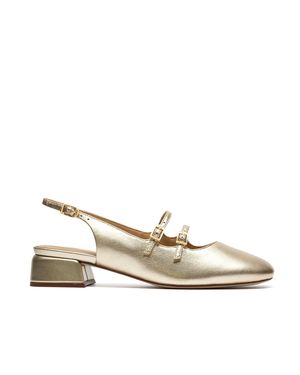 Clarks Daiss30 Dazz 26185876 4, Peeptoes & Slingpumps, Gold, Peeptoepumps - Natur