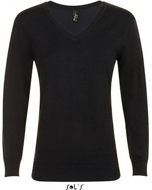 Sol's Sweatshirt Glory Sweater / 1x1 Elasthan - Schwarz