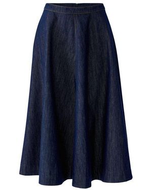 Ouí A-Linien-Rock Weit Schwingender Jeansrock Im Raw Denim (1-Tlg) - Blau