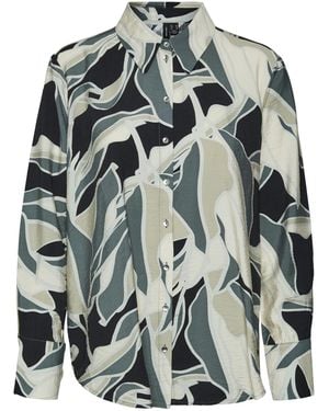 Vero Moda Blusentop Bluse Vmbeline - Grau