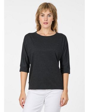 Ragwear 3/4-Arm-Shirt Shimona Baumwollmix Mit 3/4-Ärmeln Und Softem Finish - Schwarz