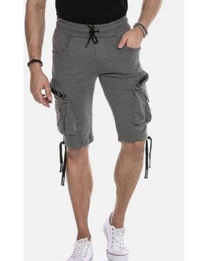 Cipo & Baxx Jeansbermudas Bermuda & Short aus Baumwollmix - Grau