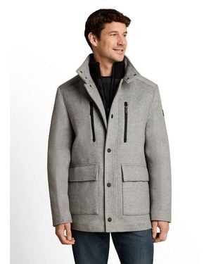 Tom Tailor Wolljacke Mit Abnehmbarer Innenjacke - Grau
