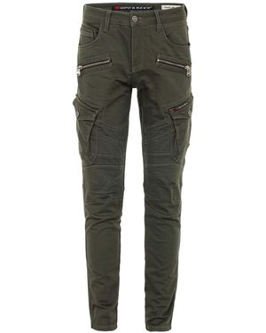Cipo & Baxx Cargojeans Jeans im angesagten Biker-Stil, CD-424 - Grau