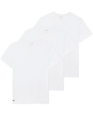 Lacoste Unterziehshirt 3Er Pack T-Shirts V-Neck Tee (3-St. 3Er Pack) Mit Markendetails - Schwarz