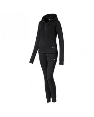 PUMA Trainingsanzug Damen Trainingsanzug Clean Sweat Suit Cl Tr 671039 - Schwarz