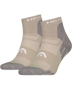 Head Kurzsocken HIKING ALL CLIMATES QUARTER 2P (-, 2 Paar) mit Logostickerei - Natur