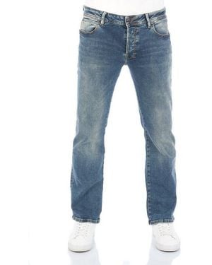 LTB Bootcut-Jeans Herren Jeanshose Roden Boot Cut Denim Hose Mit Stretch - Blau