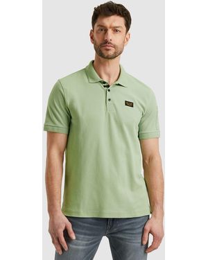 PME LEGEND Poloshirt mit Logostickerei - Grün