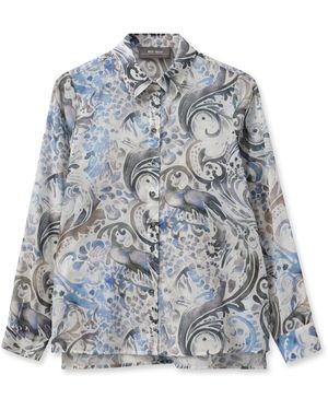 Mos Mosh Langarmbluse - Blau