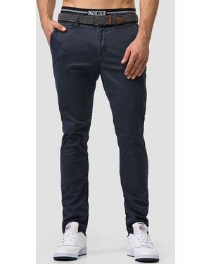 INDICODE Chinoshorts Waller - Blau