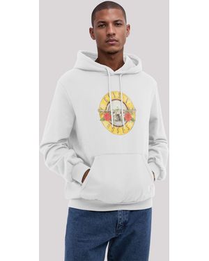F4NT4STIC Kapuzenpullover Guns 'n' Roses Vintage Bullet Logo Premium Qualität Streetwear - Weiß
