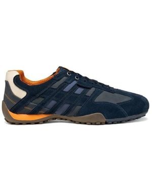 Geox U Snake L Scam.+Nbk Sneaker - Blau